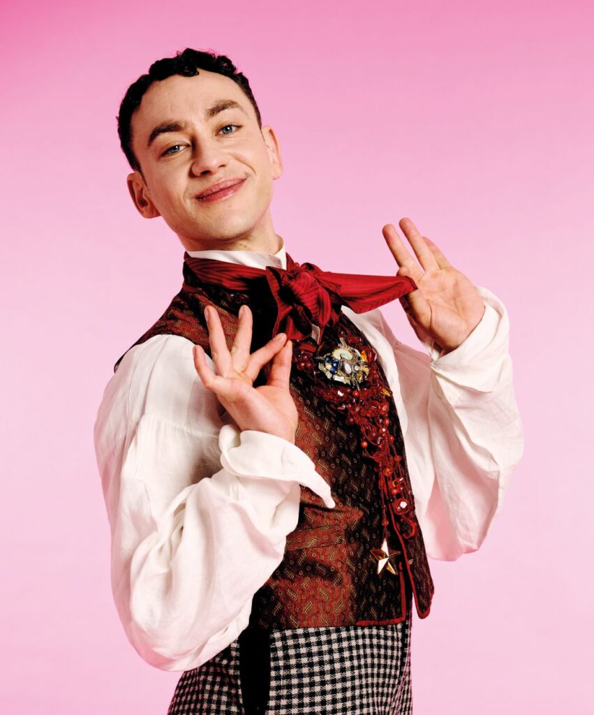 Olly Alexander wearing Regency clothing