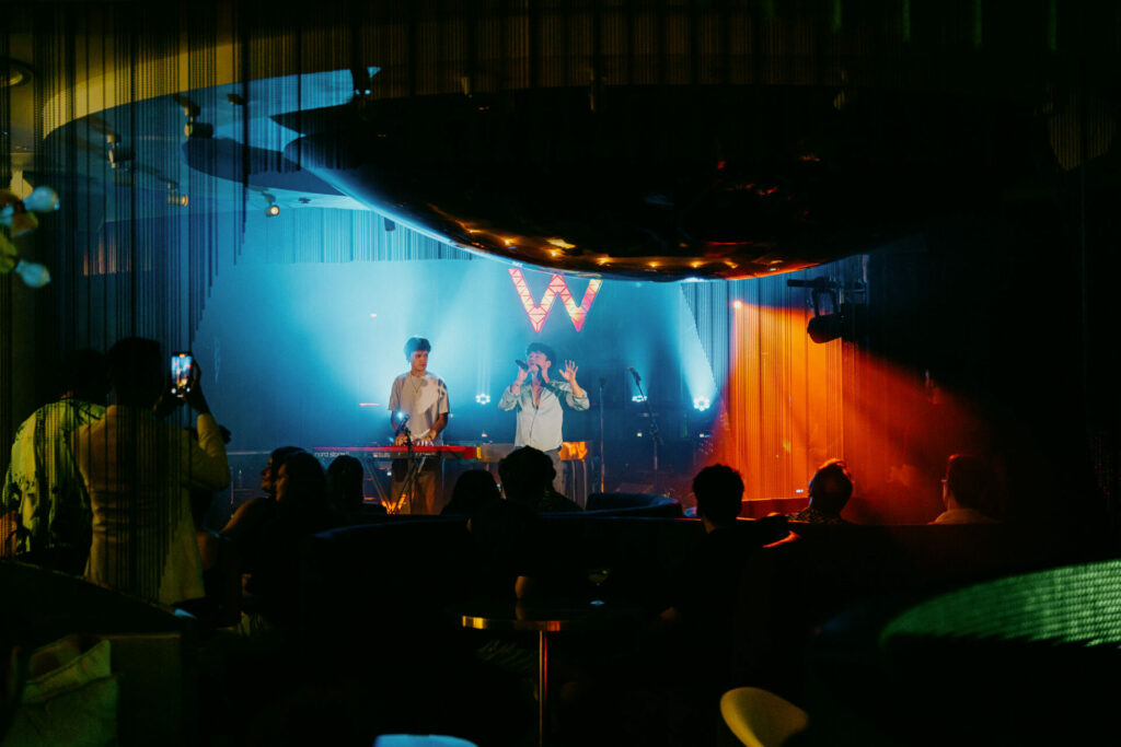 Justin Peng performing in the W London's Perception Lounge