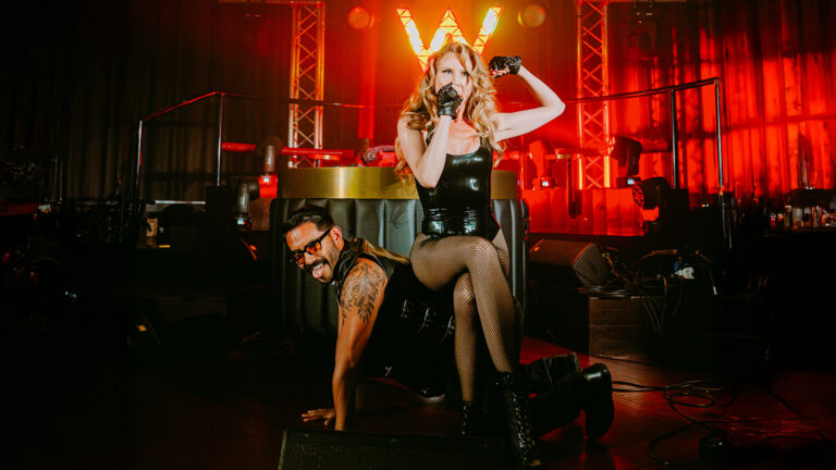 Beks performing at the W London's Sounds Queer event