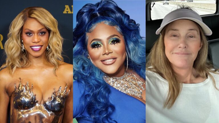 Laverne Cox, Ts Madison and Caitlin Jenner composite image