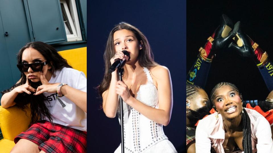 JADE, Olivia Rodrigo and Doechii at Glastonbury