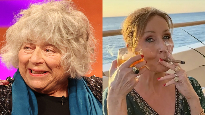 Miriam Margolyes and JK Rowling composite (Image: The One Show, Graham Norton/X)