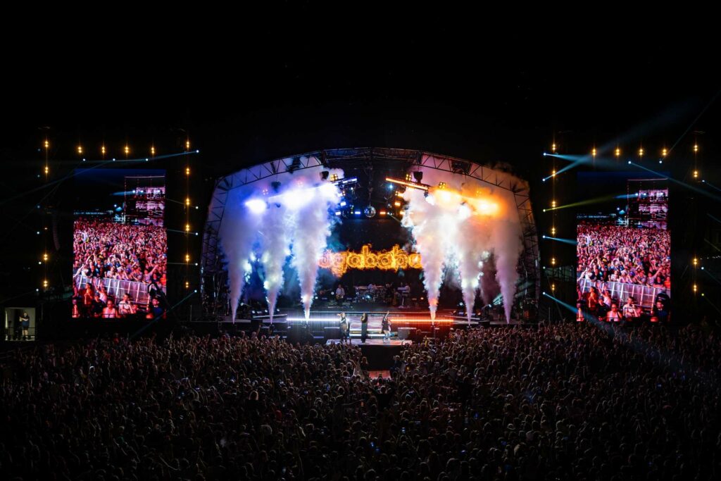 Sugabes performing at Brighton Pride 2025