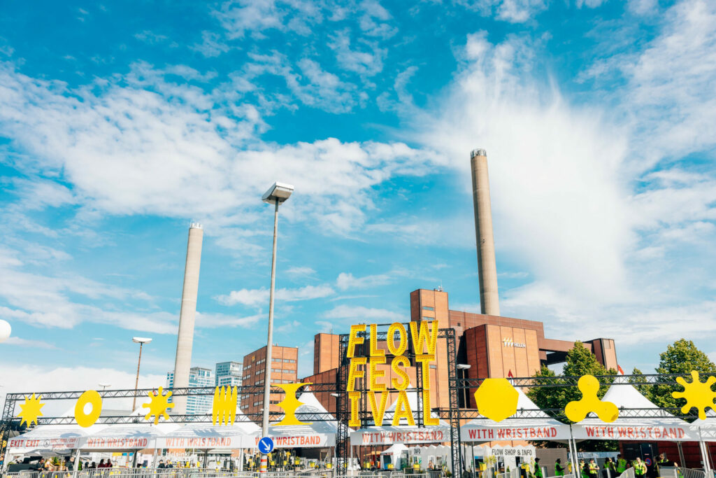 Flow Festival stock image