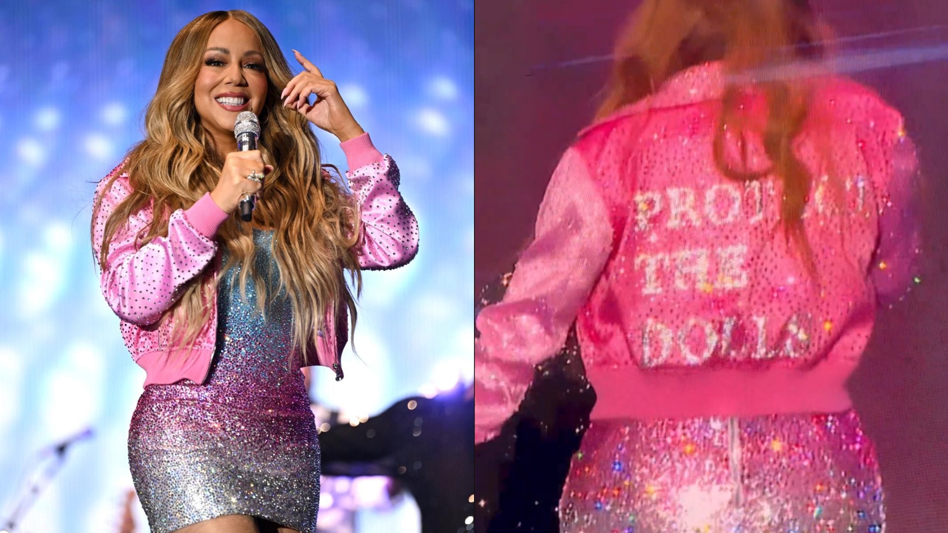 Mariah Carey on stage at Brighton Pride