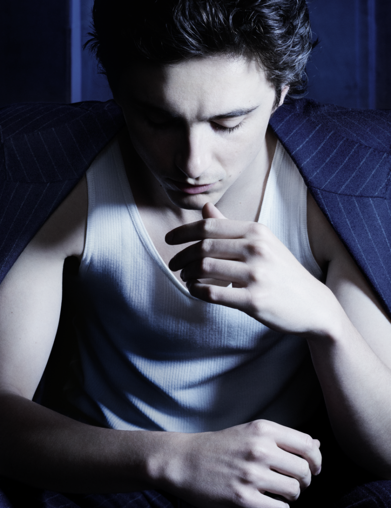 Actor Timothēe Chalamet in the Bleu de Chanel L'Exclusif perfume campaign