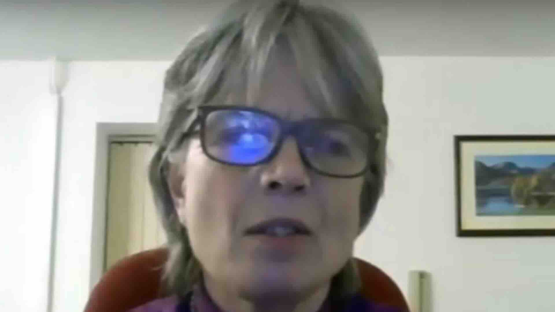 Archbishop Cherry Vann seen on a video call