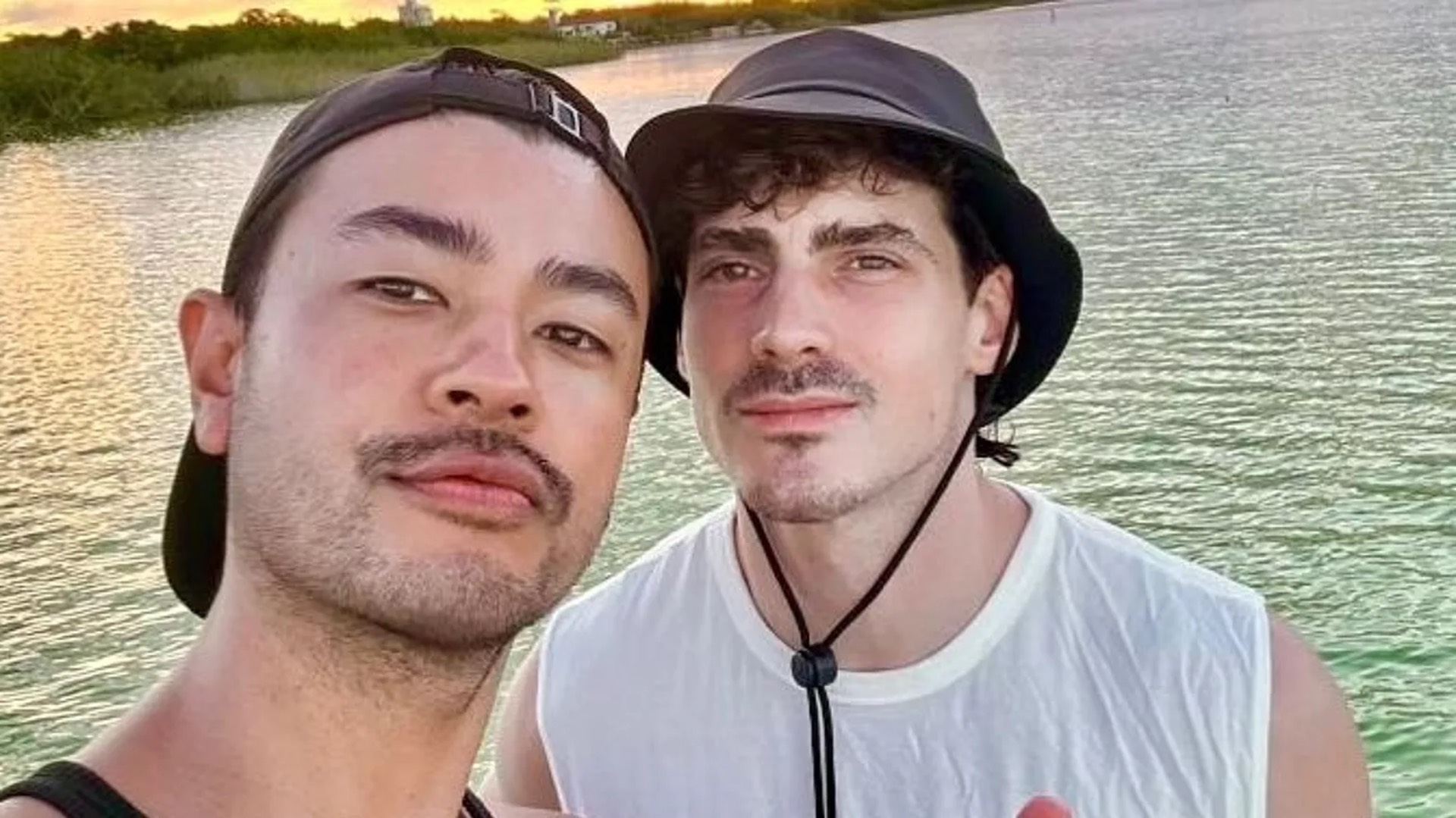 a selfie of Paul Poirier, right, and his boyfriend, Kevin (Image: Paul Poirier)
