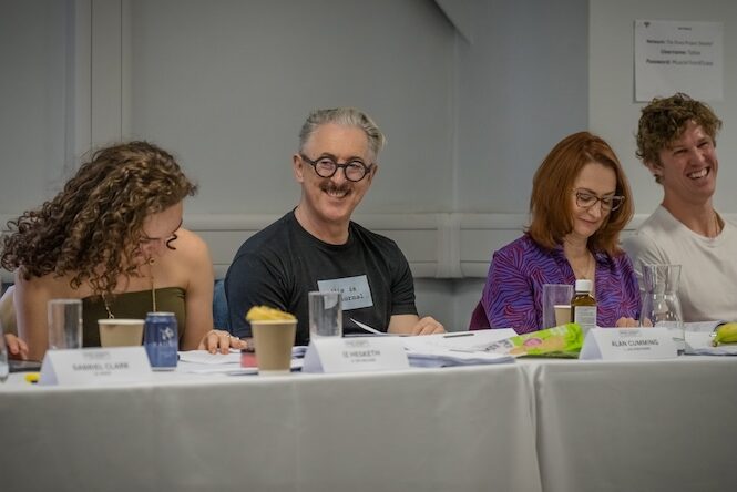 Alan Cumming rehearsing for upcoming Tip Toe series