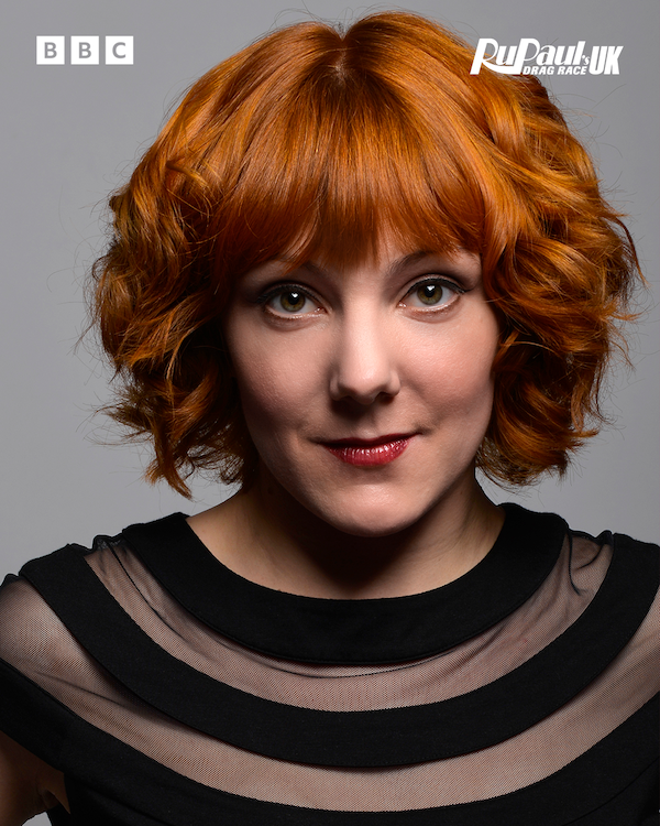 Sophie Willan wearing a striped top