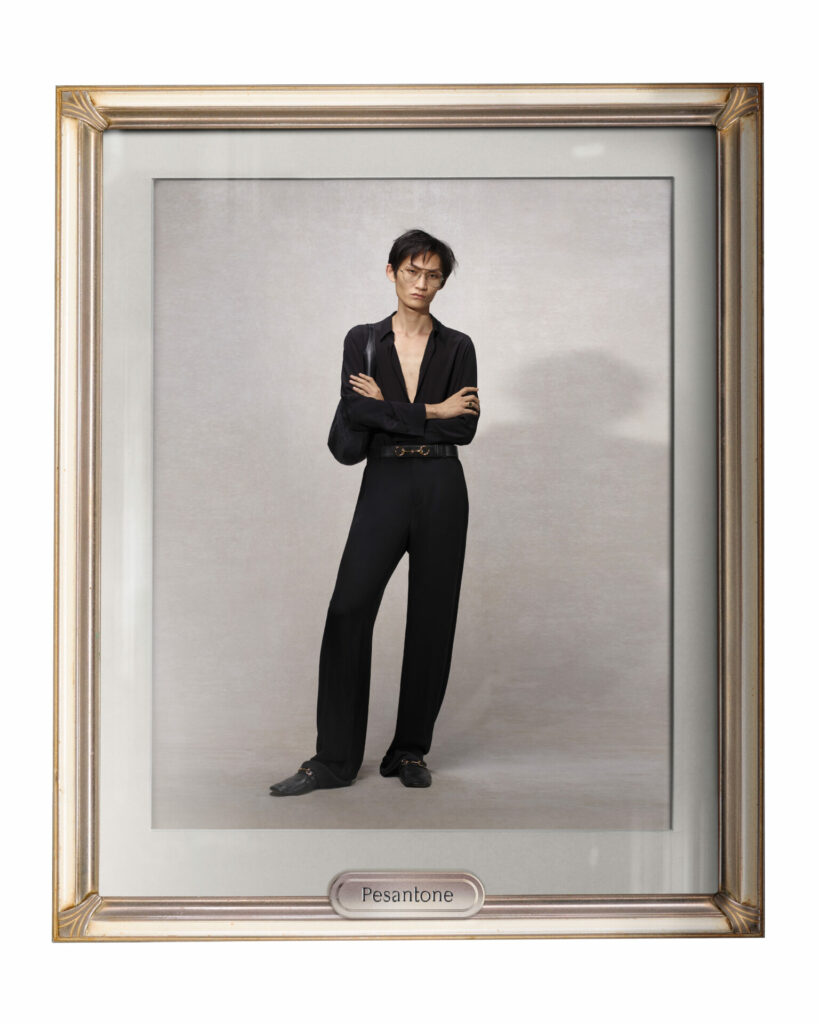 A look from the Gucci Spring/Summer 2026 lookbook.