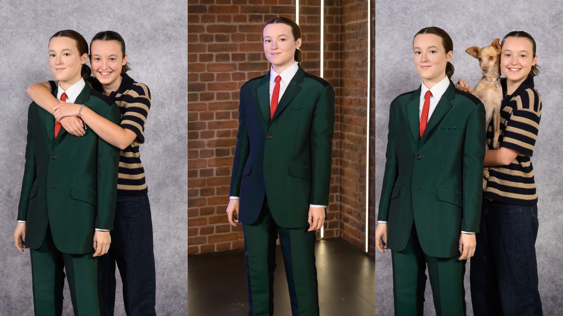 Bella Tussauds with her Madame Tussauds wax figure