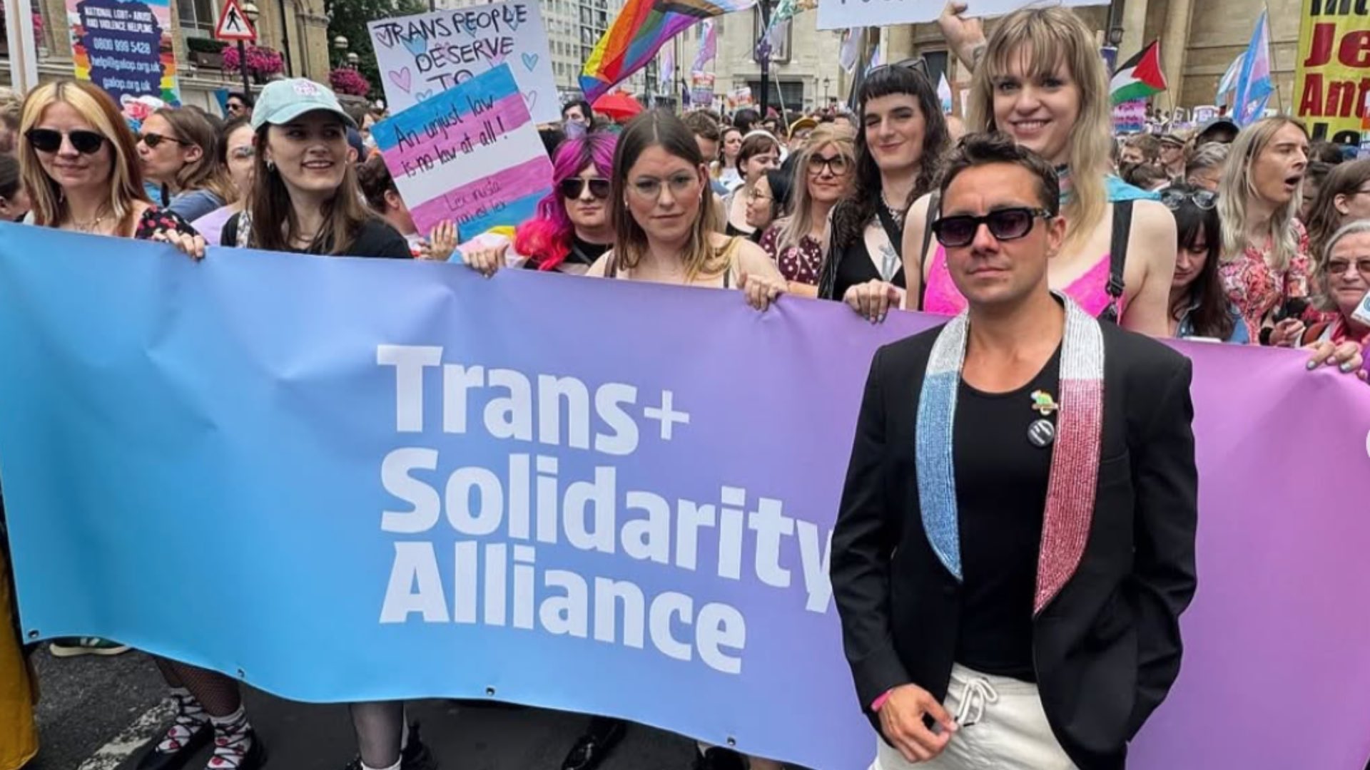 Trans+ Solidarity Alliance at trans pride