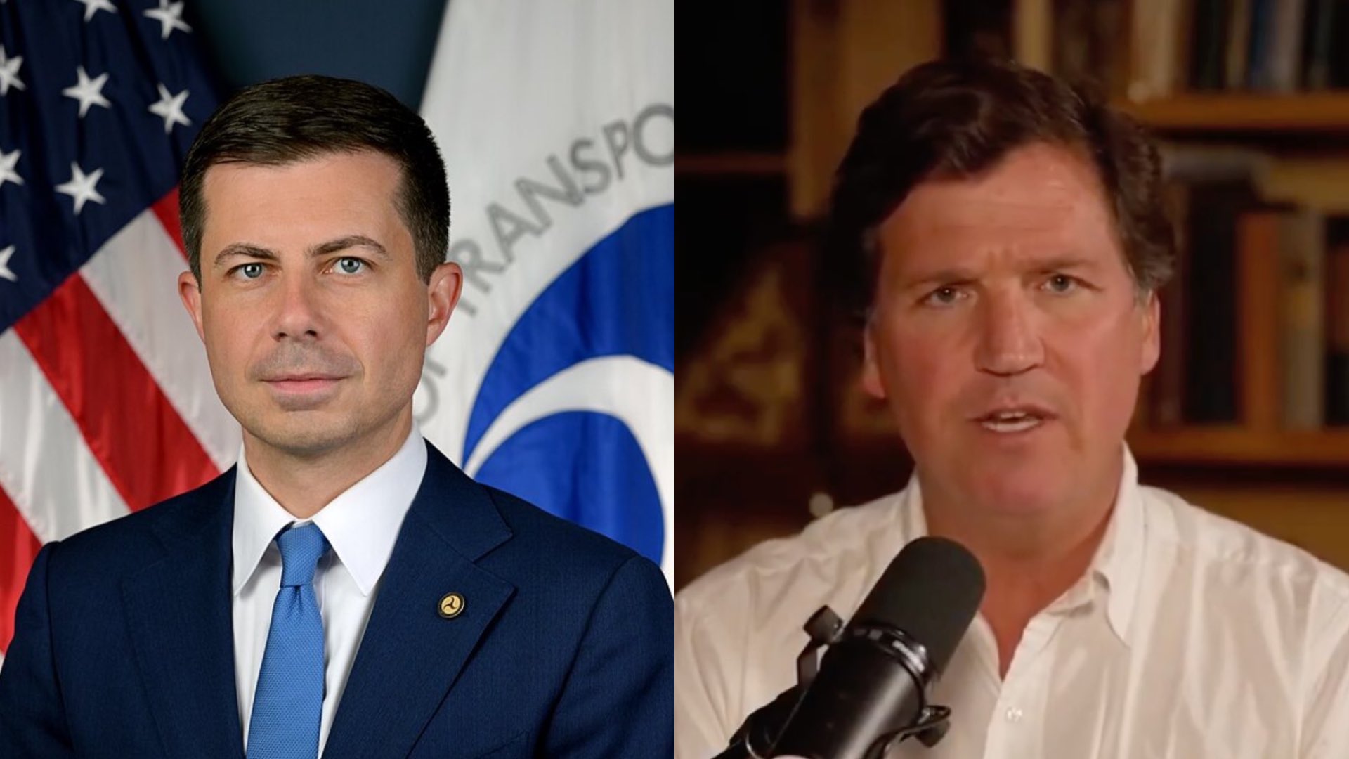 Pete Buttigieg and Tucker Carlson