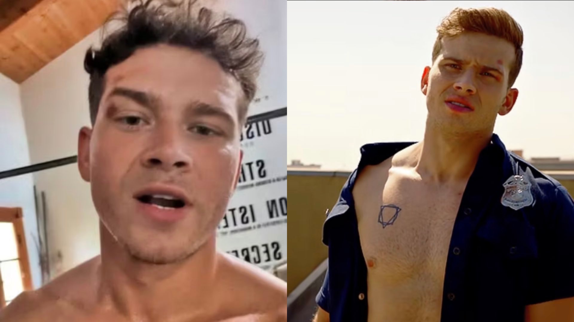 Oliver Stark topless
