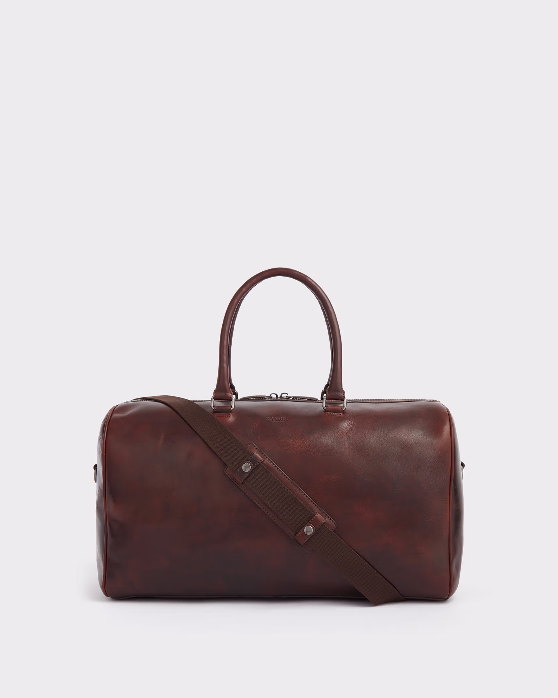 Osprey 'The Carter' holdall leather bag in chestnut