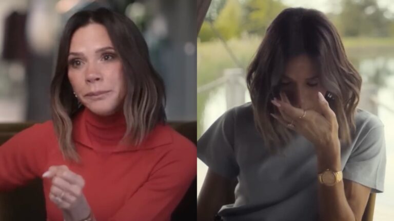 Victoria Beckham crying in Netflix trailer