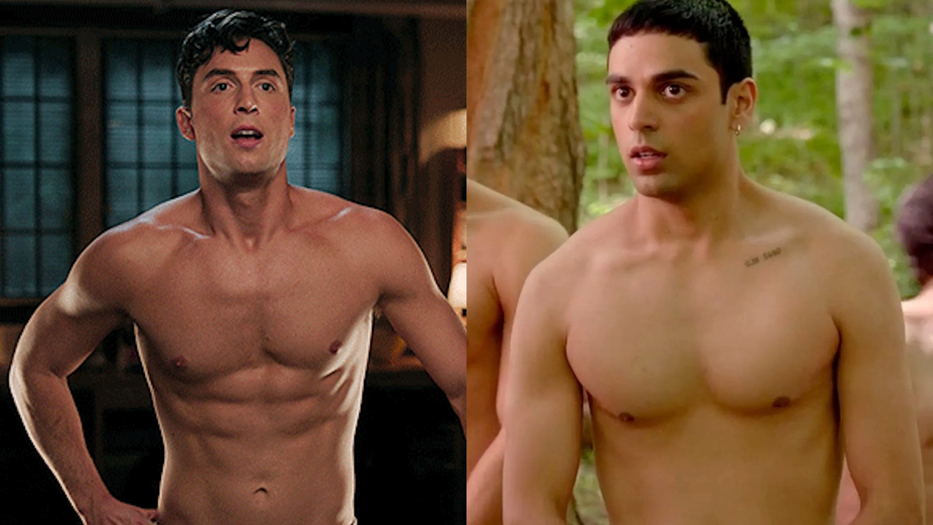 Benito Skinner and Rish Shah in Overcompensating