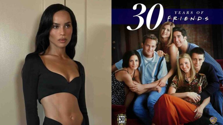 Zoe Kravitz twinned with Friends poster