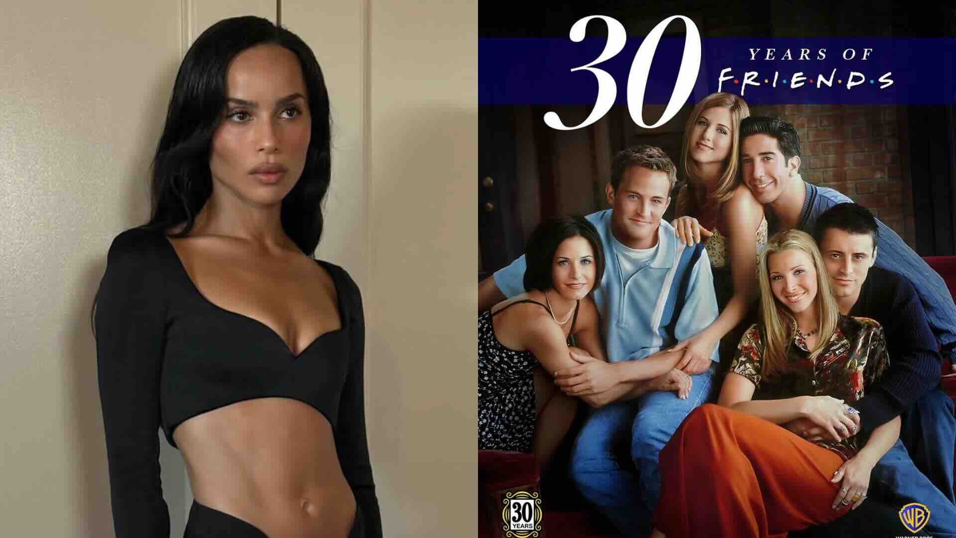 Zoe Kravitz twinned with Friends poster