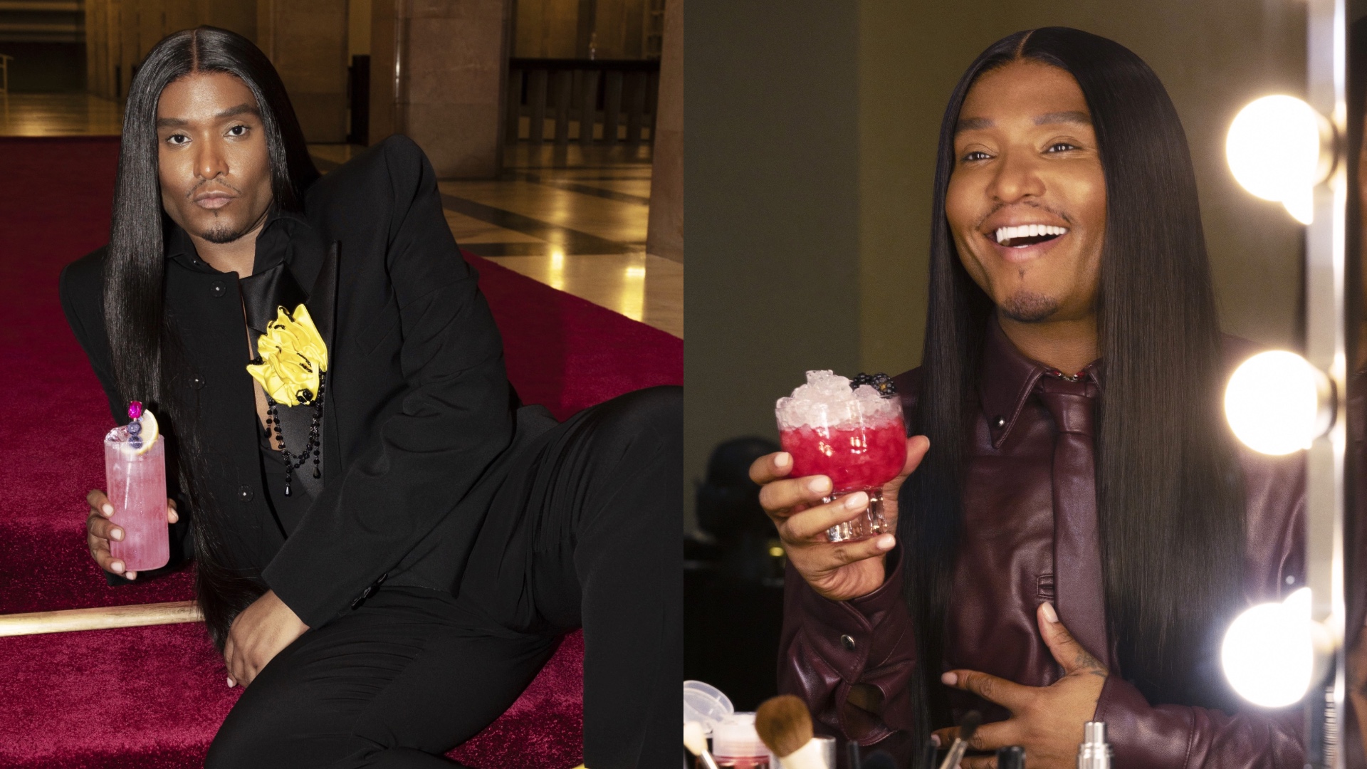 Law Roach with cocktails