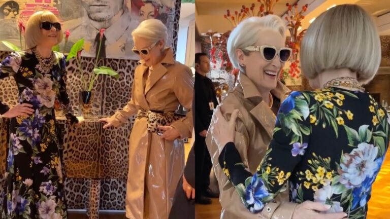 Anna Wintour and Meryl Streep