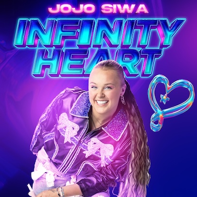 JoJo Siwa on the single cover of 'Infinity Heart'