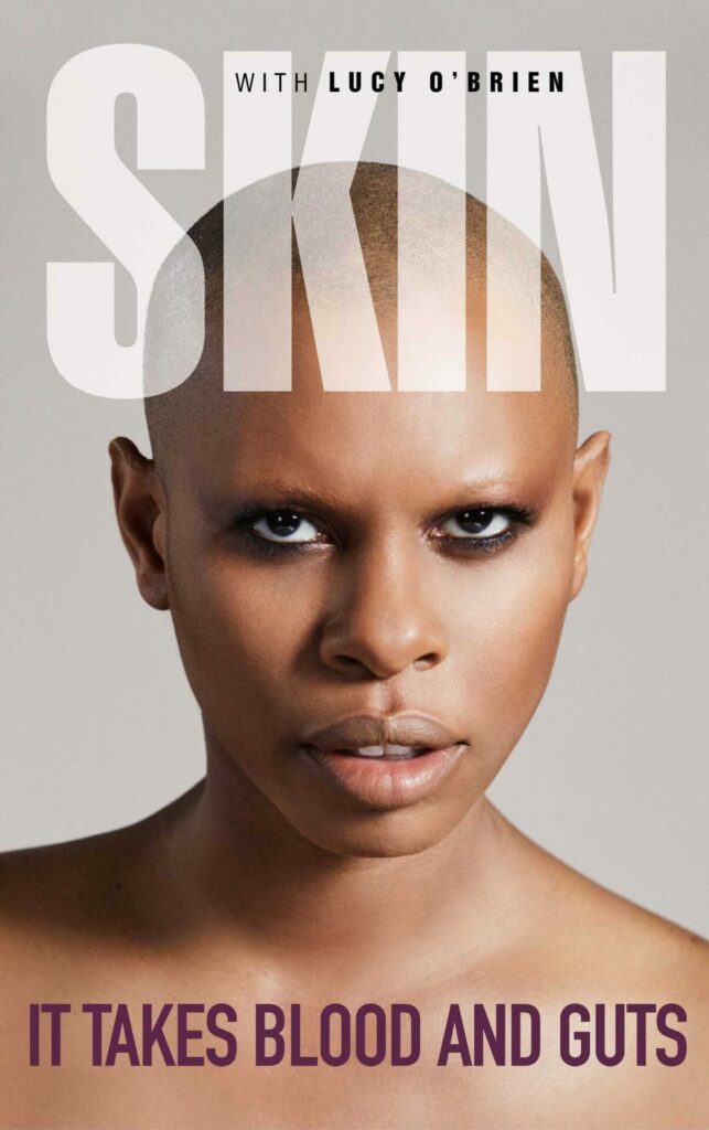 Skin's book cover, head and shoulders shot