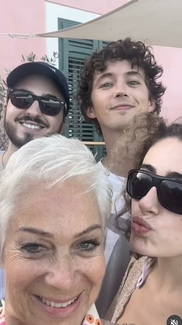 Denise Welch and celebs including Troye Sivan at Charli XCX's wedding