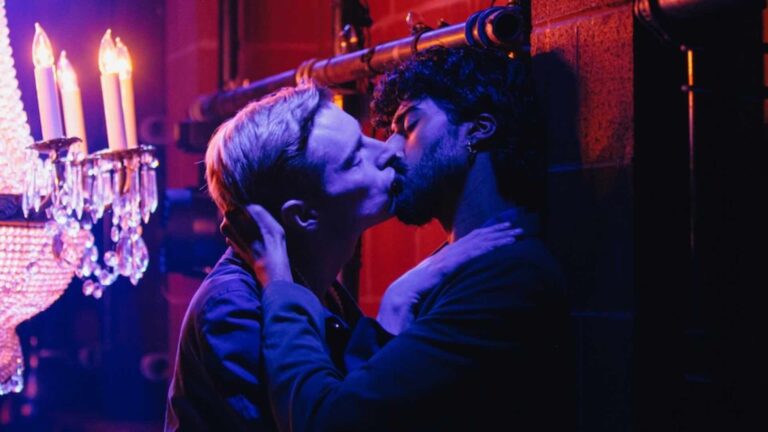John McCrea as Prince George; Mihir Kumar as Dev Chatterjee in Prince Faggot