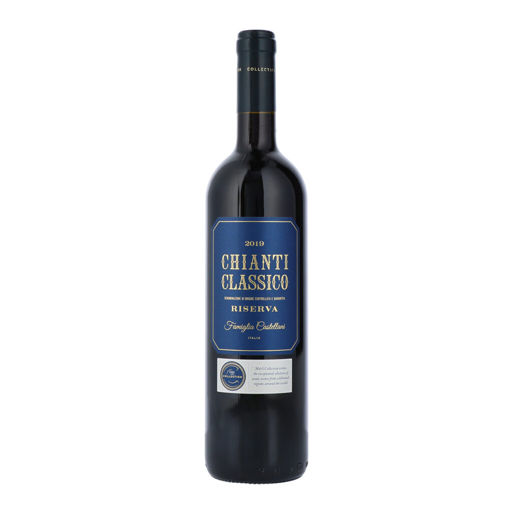 A bottle of M&S Collection Chianti Classico Riserva