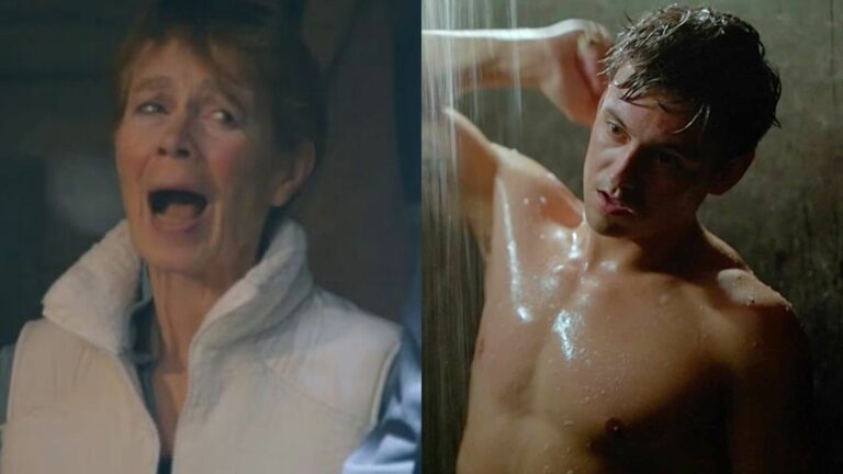 Celia Imrie and Tom Daley in The Traitors