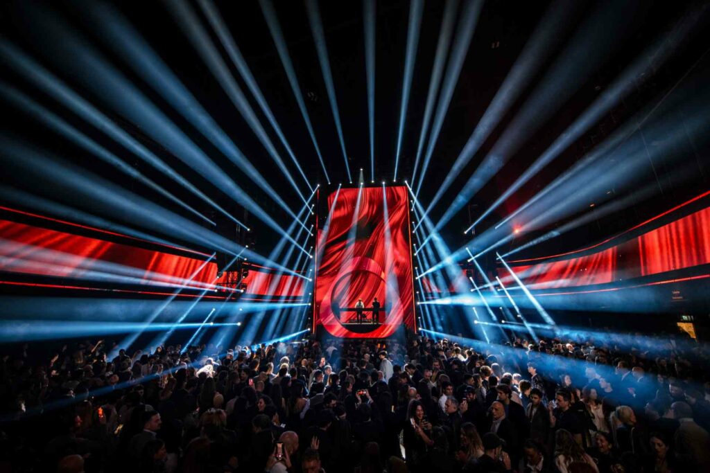 Adriatique performing at the IQOS Sensorium Worlds event in Milan