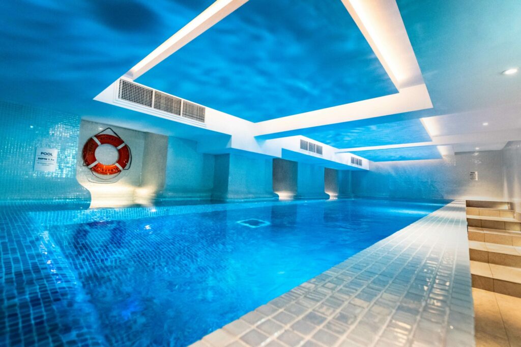 The pool at the Harbour Hotel Brighton