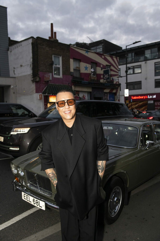 Gok Wan arriving at the Attitude Awards