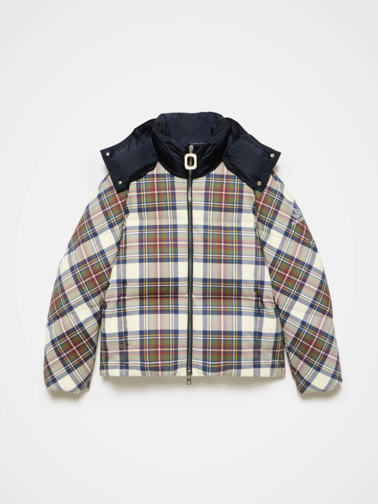 A product shot of the new Moncler x JW Anderson collaboration puffer jacket