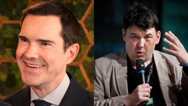 Jimmy Carr and Graham Linehan