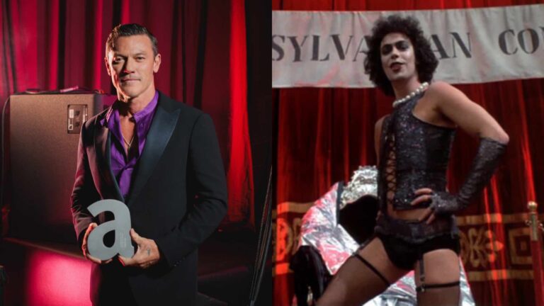 Luke Evans and Dr Frank-N-Furter