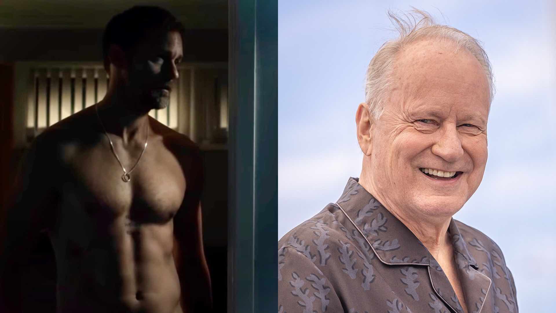 Alexander Skarsgård shirtless and Stellan Skarsgård