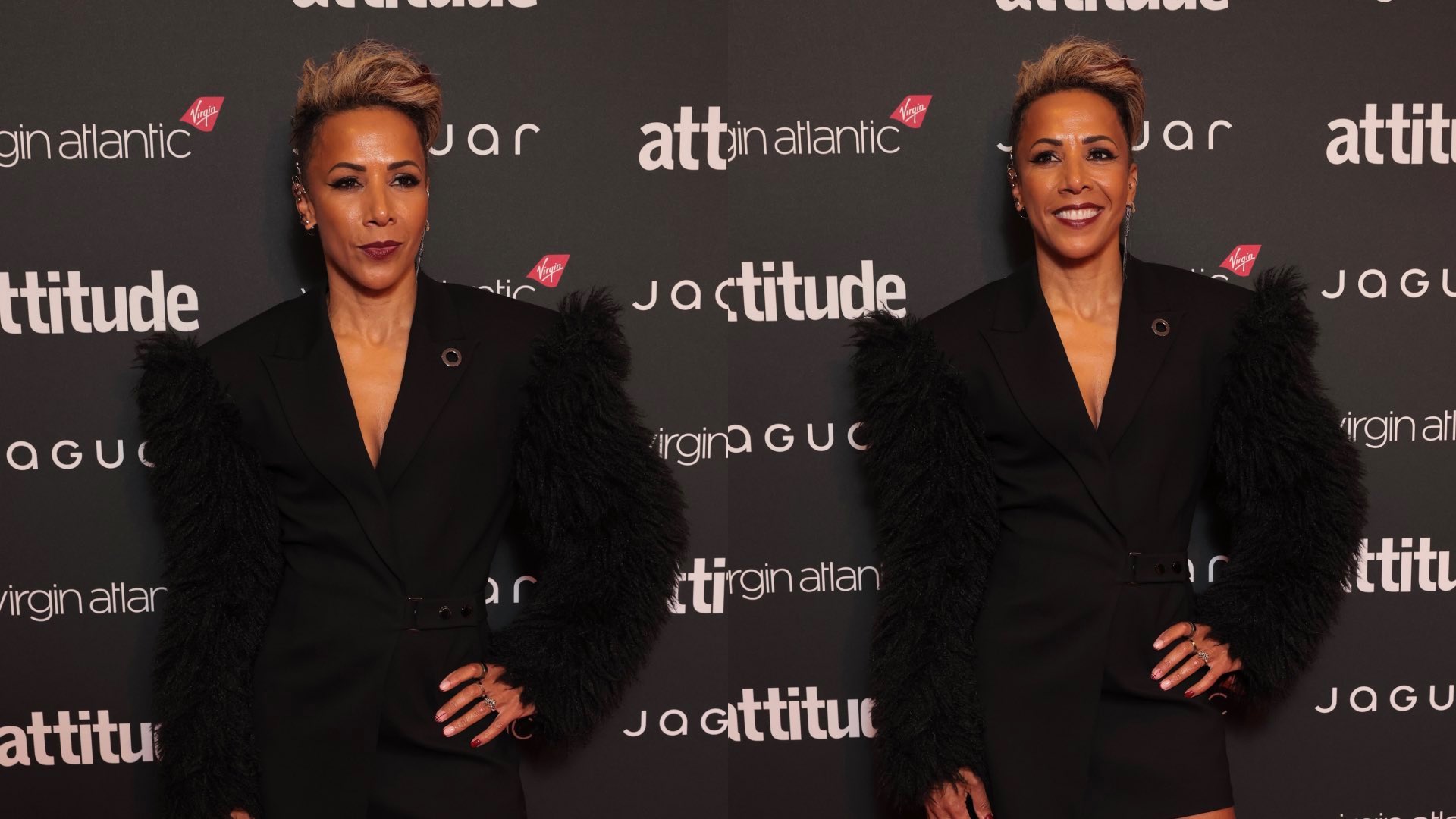 Dame Kelly Holmes on the Attitude Awards red carpet