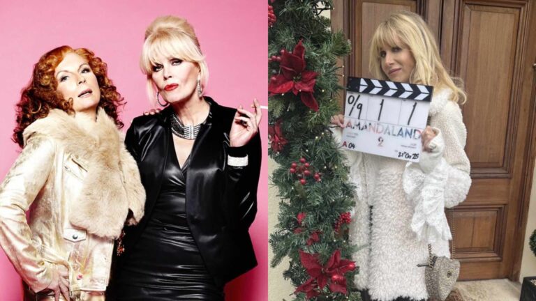 Jennifer Saunder and Joanna Lumley and Lucy Punch