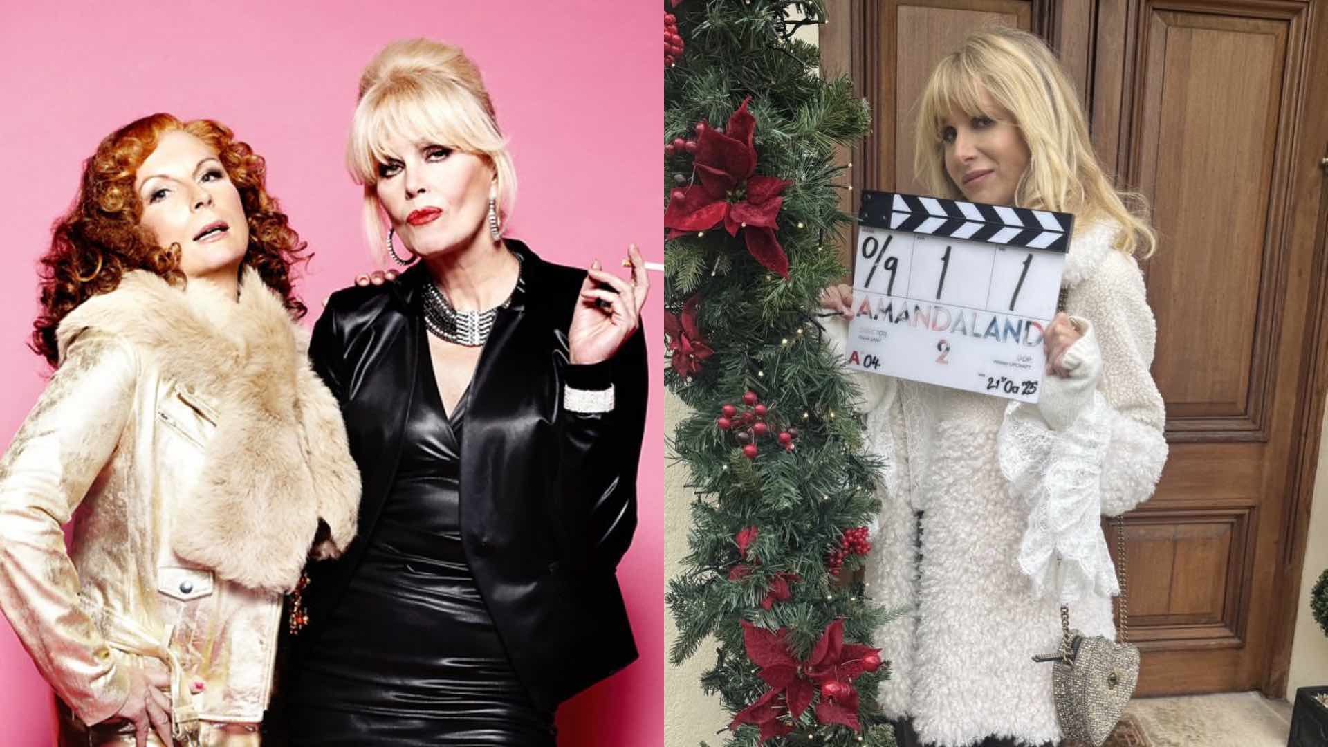Jennifer Saunder and Joanna Lumley and Lucy Punch