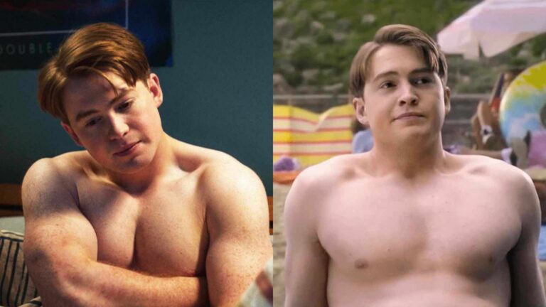 Kit Connor shirtless