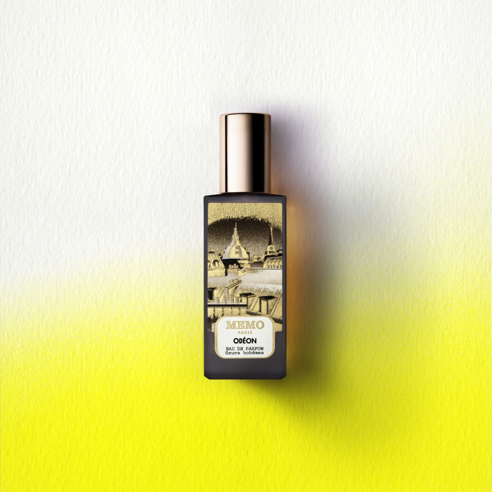 A lifestyle shot of MEMO Paris' Odéon eau de parfum.