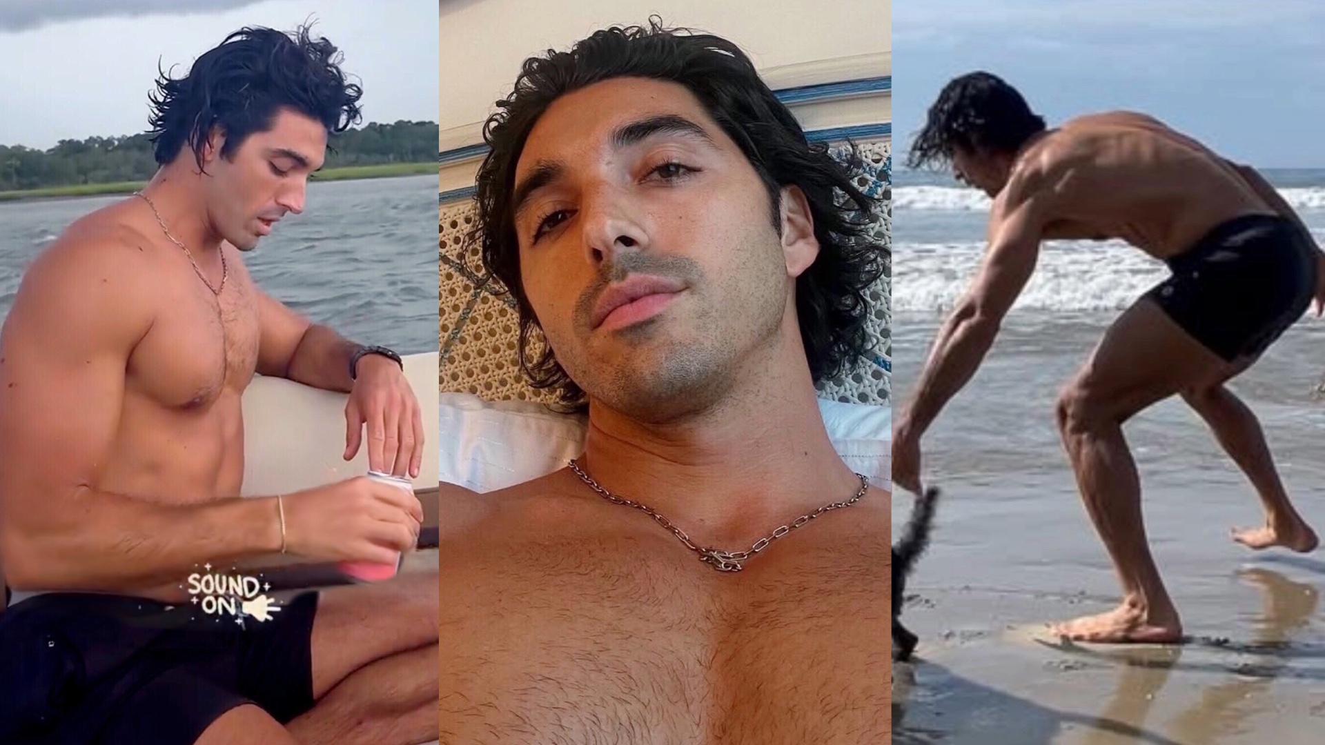 Taylor Zakhar Perez beach pictures