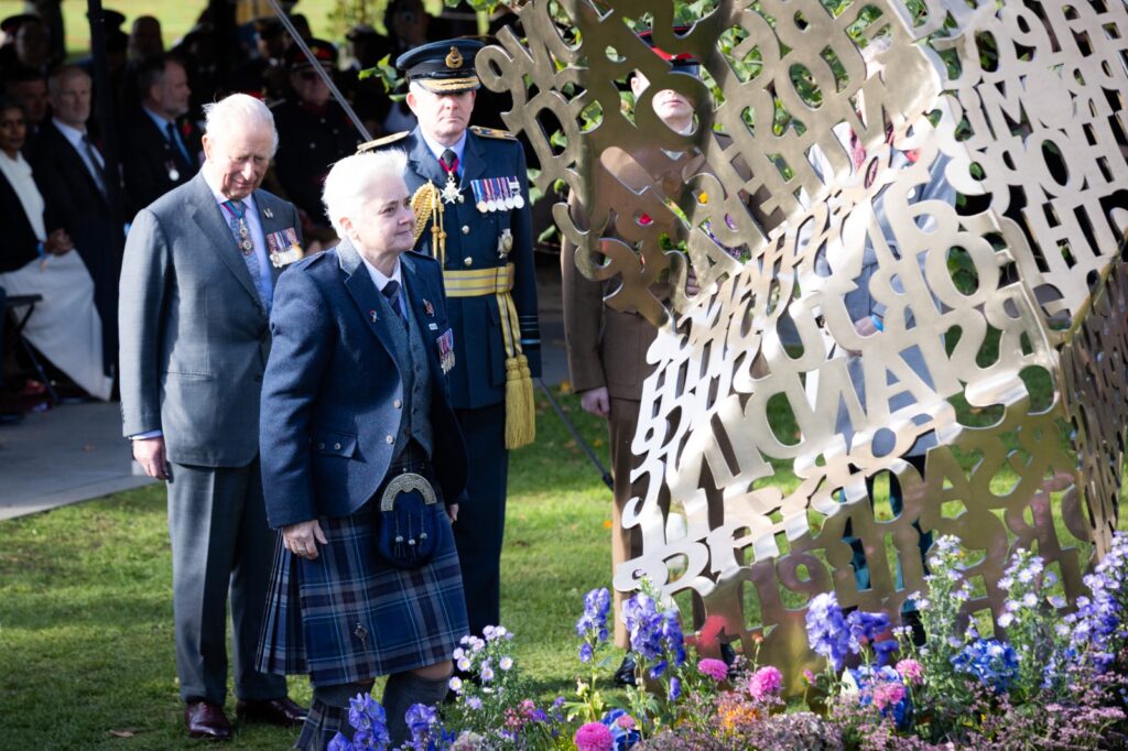Sharon Pickering at the National Memorial Arboretum in Staffordshire
