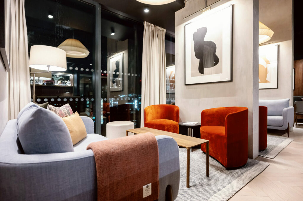 Lounge at the Wilde Aparthotels Manchester