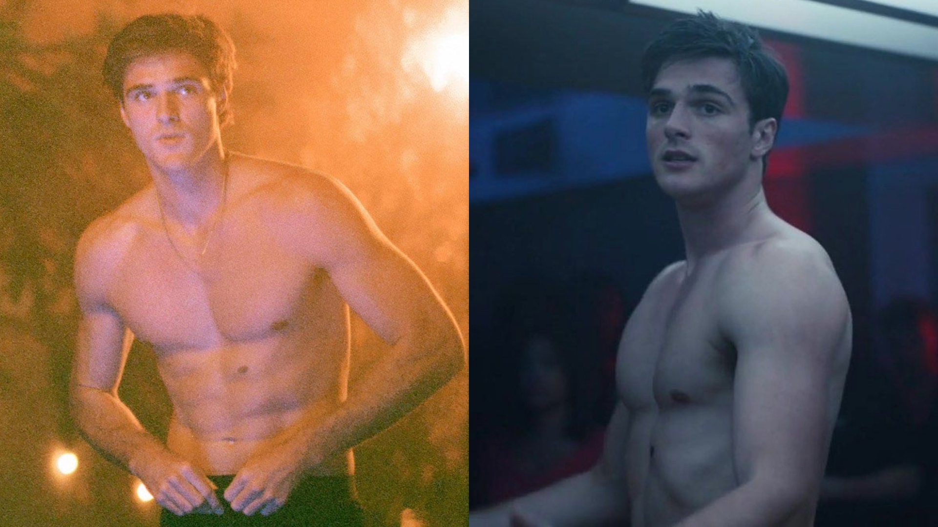 Shirtless Jacob Elordi in Euphoria