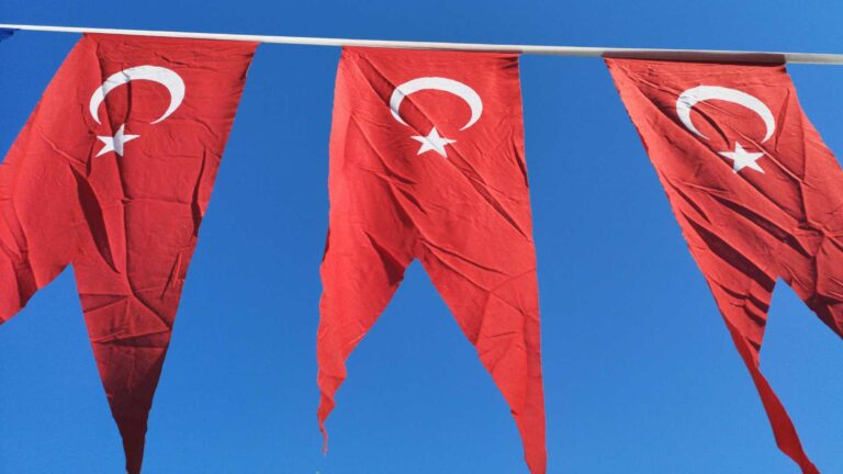 Turkish flags