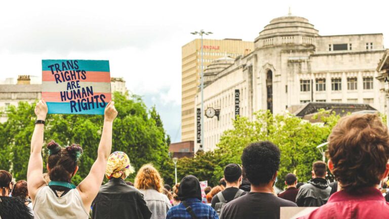 Manchester Trans Pride banner